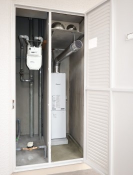 PSの給湯器・お湯が循環する高性能な追い焚き機能付き