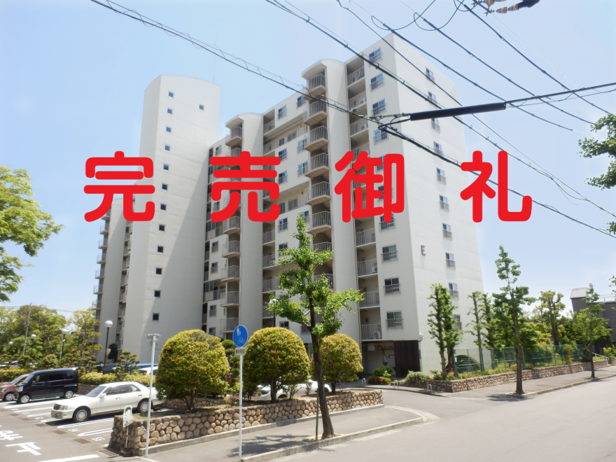建物全体の北面の外観・正面の玄関面・駅から徒歩９分の好立地
