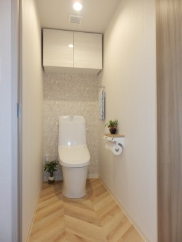 ゆったり広々したトイレスペース