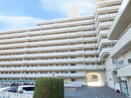 建物全体の北面・１番館～４番館の車路部分