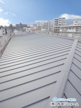 大屋根のカバー工法