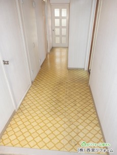 クッションフロアーからフロアタイルに貼り替えました 西宮市の内装リフォーム 西宮 芦屋 宝塚 神戸 尼崎の住まいのリフォームなら 株 西宮リフォーム