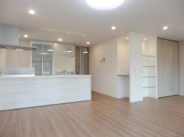 モダンな雰囲気のリビングダイニングキッチン